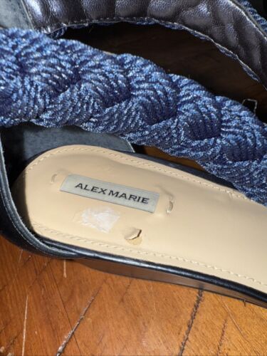 Alex Marie rope braided wedge zipper back sandal sz 9.5M - Picture 11 of 12
