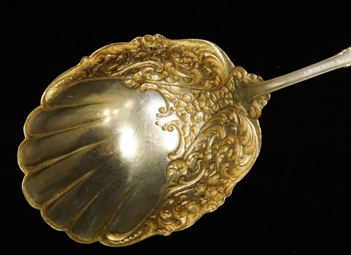 Narcissus de Unger Brothers Sterling cuchara grande de bayas sólidas/cazuela 9 7/8" - Imagen 8 de 8