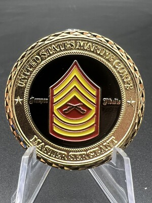 USMC Master Sergeant E8 Collectible Coin Marine Corps Challenge Coin