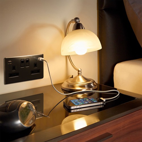 Mega Socket Screwless Slim Flatplate Light Socket & Switches BLACK NICKEL Range - Picture 12 of 115