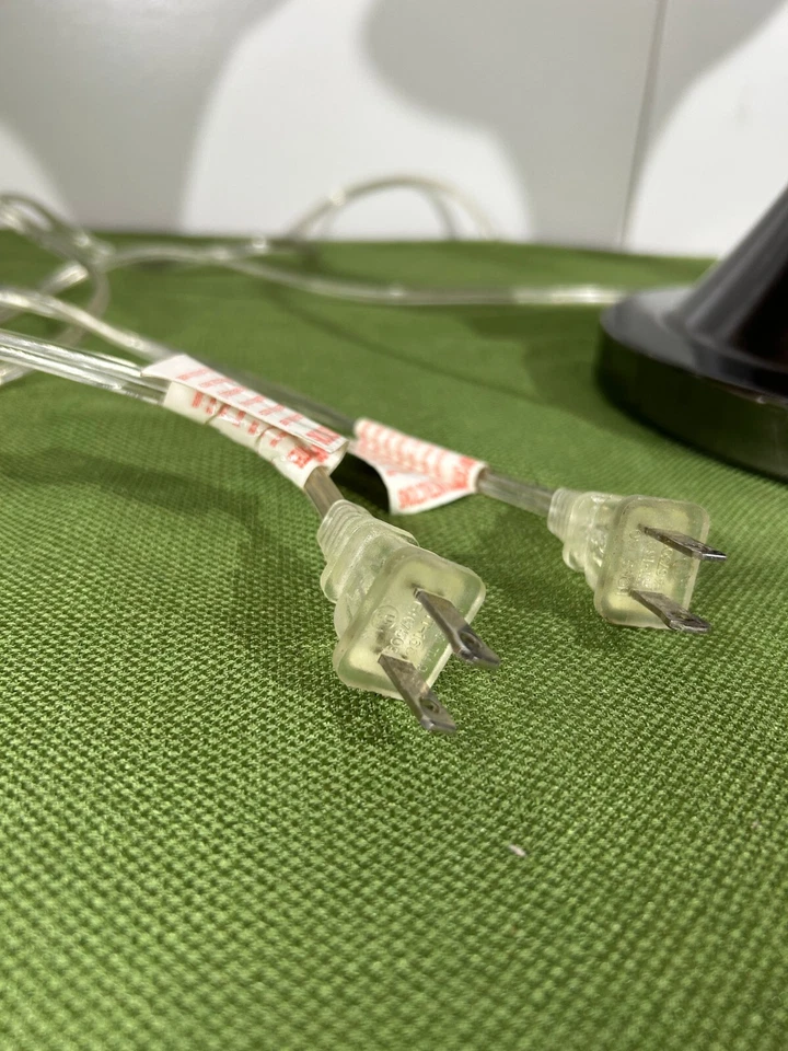 Lámparas de mesa a juego aspecto titanio y madreperla mosaico negro edad espacial años 80’s Foto 4 de 4