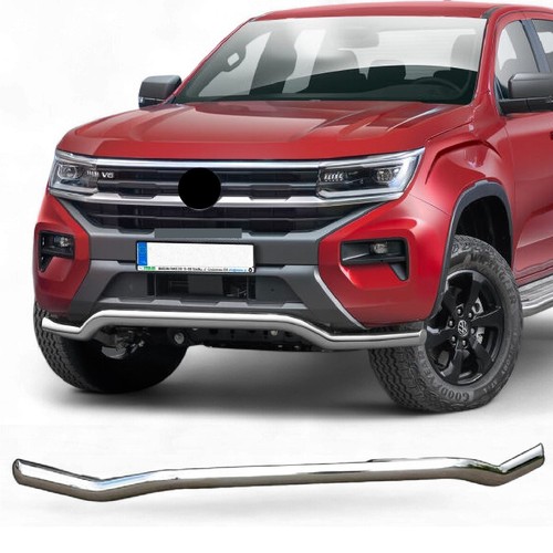 FOR TOYOTA HILUX Mk8 2016 ONWARD 70MM FRONT CITY SPOILER BAR IN STAINLESS STEEL - Picture 7 of 7