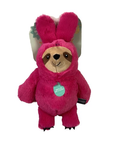 Fringe | Valentines Love Easter Pink Bunny Sloth All Hopped Up | Squeaky Dog Toy - Bild 1 von 5