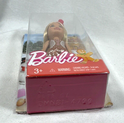 2016 BARBIE CHELSEA DOLL DRESSED IN A GINGERBREAD DRESS #DMN90 - Picture 6 of 7