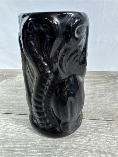 Release The Kraken Black Spiced Rum Ceramic Octopus Tiki Mug Cup Tumbler Vase - Picture 5 of 12
