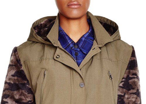 $189 Sanctuary Womens Brushed Cammo Field Jacket A1629 - Picture 4 of 14
