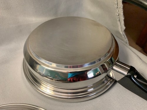 Lustre Craft 9" Pfanne Pfanne Topf Kuppel Deckel 5-lagig Edelstahl T 304 doppelt kochen - Bild 11 von 12