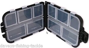 FLIP TOP TACKLE BOX FOR CARP FISHING HOOKS SAFETY LEAD CLIPS RIG BEADS ETC