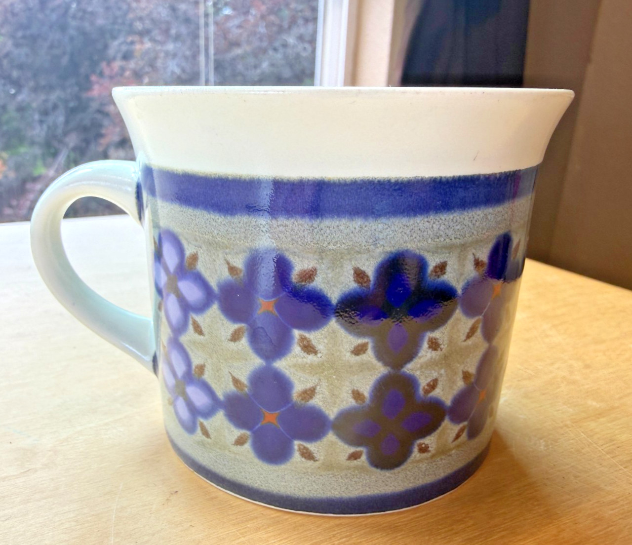 1970s Vintage Royal Doulton Tangier Coffee Tea Mug Cup - Lambethware Stoneware