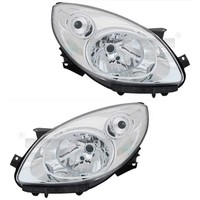 Scheinwerfer Set Rechts & Links Chrom H4 FüR Renault Twingo II CN0_