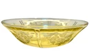 Vintage Federal Glass Sharon Amber Cabbage Rose 8.5" Serving Bowl 1930s