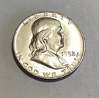 1952 BU FRANKLIN SILVER HALF DOLLAR GEM UNCIRCULATED - Free Shipping