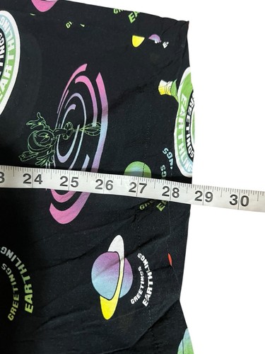 Marvin the Martian Looney Tunes schwarzes Hemd mit Knopfleiste Unisex Erwachsene Größe L - Bild 7 von 9