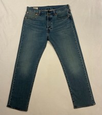 Jeans Levi's 501 Original uomo W32 L30 blu denim straight fit