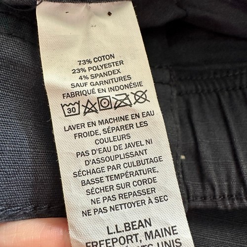 Pantalones de Trail LL Bean Mujer Talla Grande 28 Entrepierna Carga 517176 Azul - Imagen 9 de 9