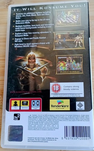 Mortal Kombat: Unchained (Sony PSP, 2006) - EU-Version - Bild 2 von 2