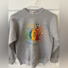 Vintage / Y2K Gray Walt Disney World Kids Sweatshirt