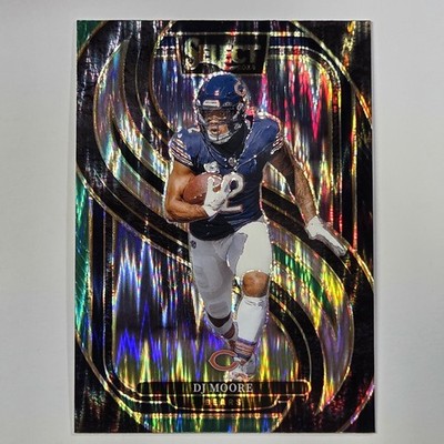 2024 Panini Select - Premier Level D.J. Moore #151 Black & Green Shock Prizm