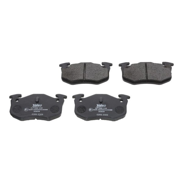 Bremsbelagsatz Scheiben Hinten 11 Mm Valeo FüR U.A. Renault Clio-image