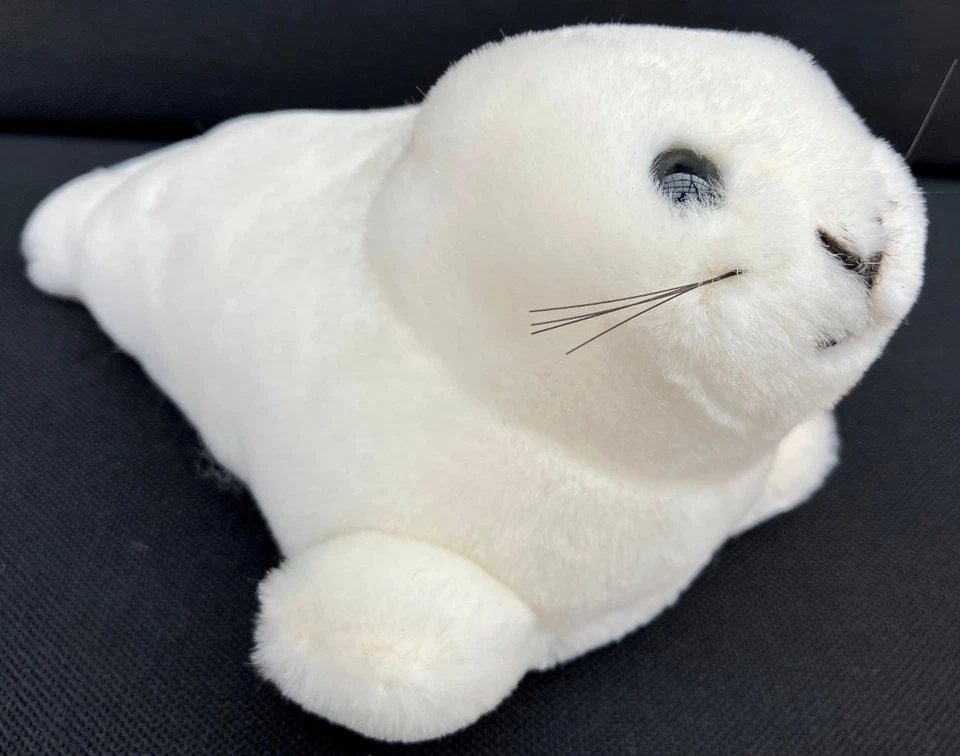 Kösen 2105 Robbe Ringelrobbenbaby Seehund Weiß Plüschtier Stofftier 20cm NEU! - Bild 3 von 4