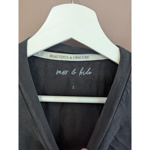 Sass & Bide Shirt Womens Small Beautiful & Obscure Goddess Midnight Tee Top - Picture 3 of 6