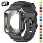 Silicone Sport Strap+Metal Case For Apple Watch Ultra3 11 10 9 8 7 SE 49/46/45mm