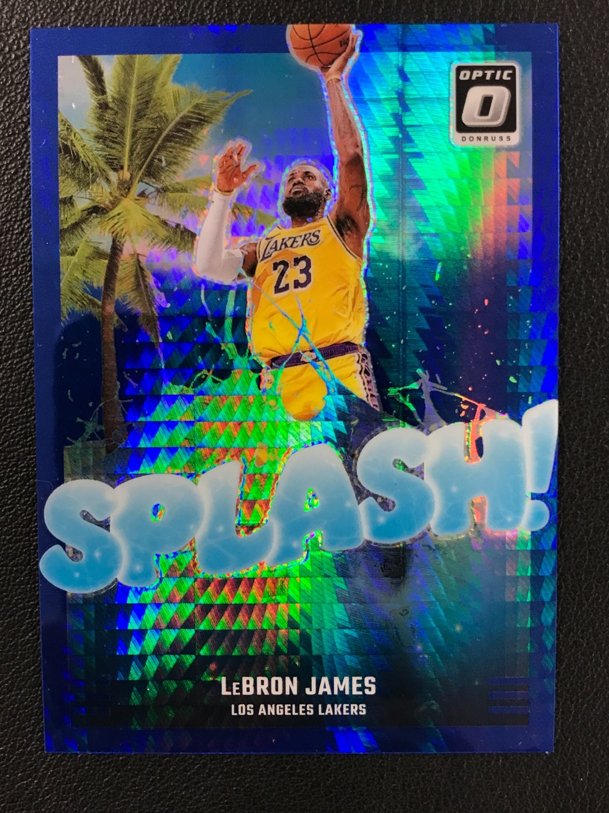 2024-25 Panini Donruss Optic LeBron James Splash Blue Hyper Prizm /175 No Reserv