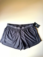 Under Armour Women’s Gray (Charcoal) Athletic Activewear Running Shorts Solid M