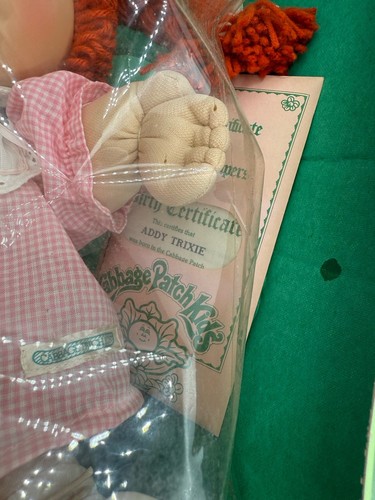 Coleco 1984 Cabbage Patch Kids #3900 bambola bambina capelli rossi occhi blu Addy Trixie - Foto 4 di 9