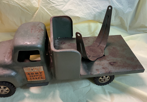 Vintage Buddy L Army Supply Corps Searchlight Unit Toy Truck Press Steel - Picture 3 of 7
