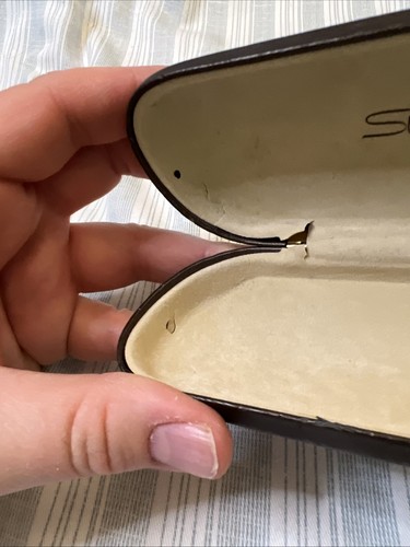 SILHOUETTE Sunglasses Eyeglasses Case Clamshell Case Bronze L#0046 - Picture 11 of 11