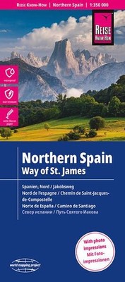 Reise Know-How Landkarte Spanien Nord mit Jakobsweg / Northern Spain and Way of