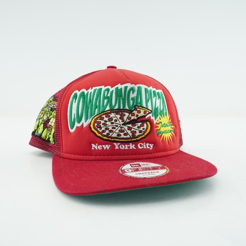 TMNT Teenage Mutant Ninja Turtle Rojo Cowabunga Pizza Snapback Sombrero Nueva Era - Imagen 1 de 12