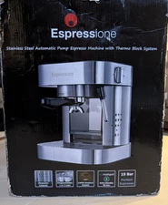 Espressione Stainless Steel Automatic Pump Espresso Machine/Coffee Maker - NEW