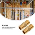 2pcs Hose Connector 1/2 Inch NPT Faucet Connector Male Water Pipe Fitting