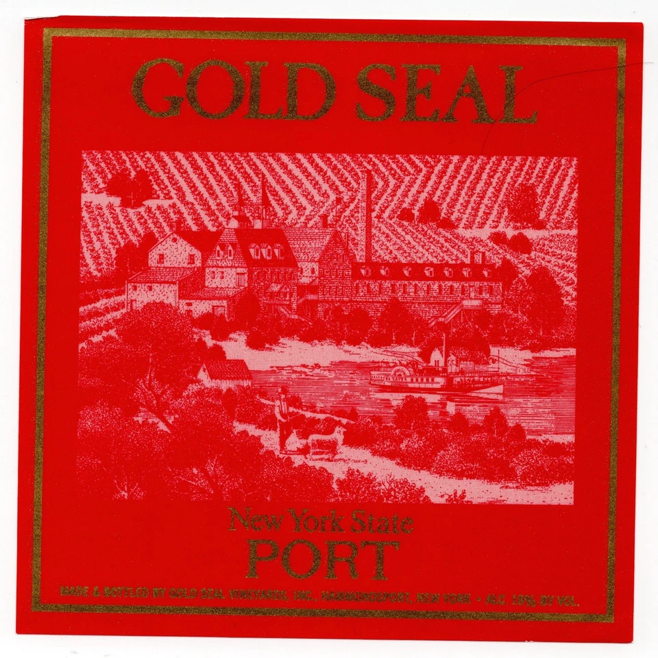 Vintage - Gold Seal Port Hammondsport New York Wine Label - XL1i - Image 1 of 1