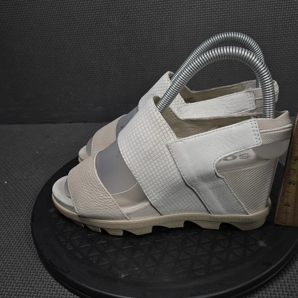 Босоножки Sorel на танкетке женские размер 7 белые с ремешком с открытым носком NL3557-125 - Изображение 3 из 4