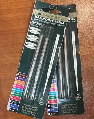 Refill Monteverde Ballpoint – Soft Roll – Punta Media – Verde | eBay