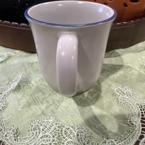 PFALTZGRAFF YORKTOWNE Vtg Coffee Mug Blue Flower 9oz REPLACEMENT STONEWARE CUP - Picture 3 of 7
