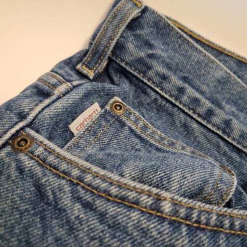 Carhartt Flannel Lined Straight Jeans Herren 39x29,5 (Etikett 42x30) Blau Relaxed Fit  - Bild 4 von 11