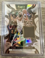 2024-25 Panini Select Karl-Anthony Towns Throwback Patch Silver SP #TM-KAT