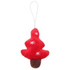  Weihnachtsbaum-Plüsch-Ornament, Weihnachtsbaum-förmiger Anhänger für Tasche,