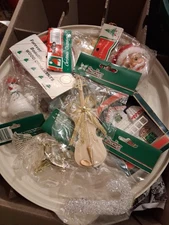 Vintage Christmas Ornaments Lot Of 12 NOS Variety Assorted Holiday