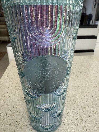 Starbucks Spring 2022 Iridescent Mermaid Scales Tumbler Cold Cup Venti 24 oz NEU - Bild 2 von 4