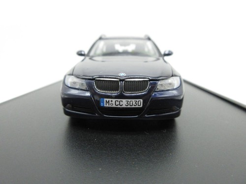 Minicar BMW Serie 3 Touring 3Er 1/43 concesionario personalizado azul oscuro - Imagen 3 de 5