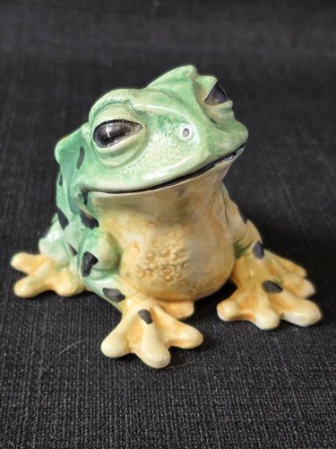 Vtg 90s Neiman Marcus Ceramic Frog Italy - Picture 2 of 7