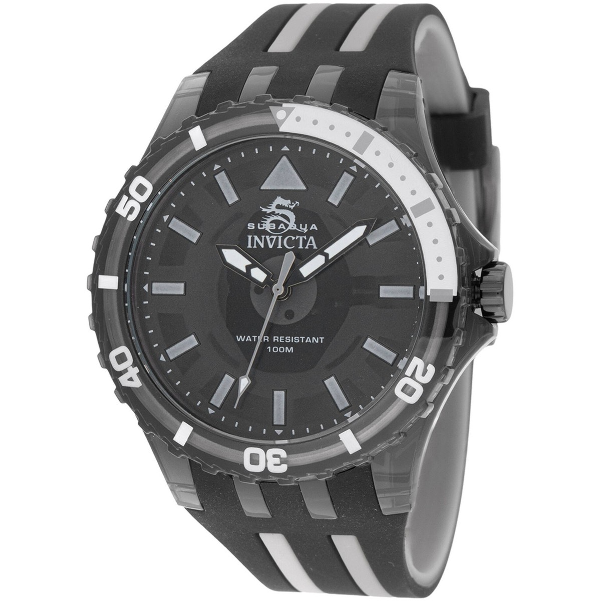 【新品】INVICTA SUBAQUA インビクタ紳士腕時計 69447 Invicta Men's Watch Subaqua Quartz Black and Grey Silicone Rubber