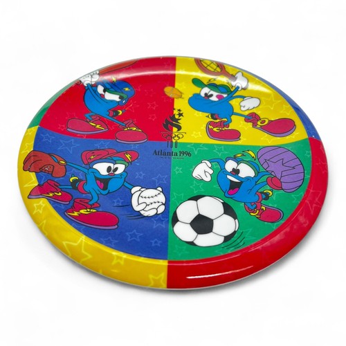 1996 Atlanta Olympic Games IZZY Mascot Plastic Collector Plate 8" ATL Zak Design - Picture 2 of 16