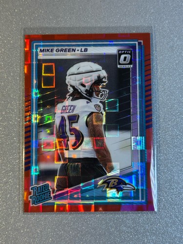 2025 Mike Green Donruss Optic Preview Red Pandora SP Rated Rookie SP