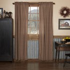 Rustic 84"x40" Panel Pair Tan Rod Pocket Crosswoods Window Curtains VHC Brands